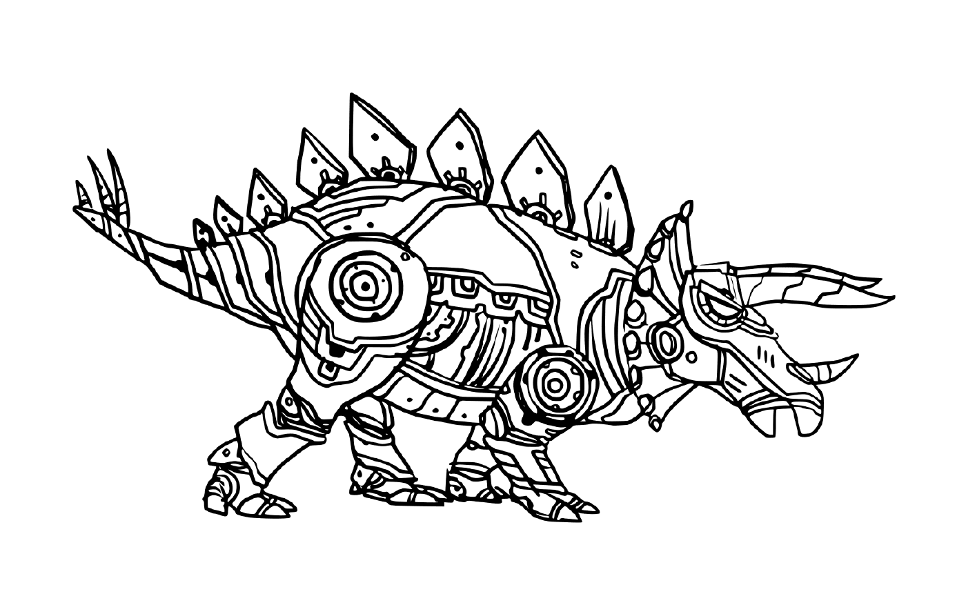  Styracosaur, dinosaur robot 