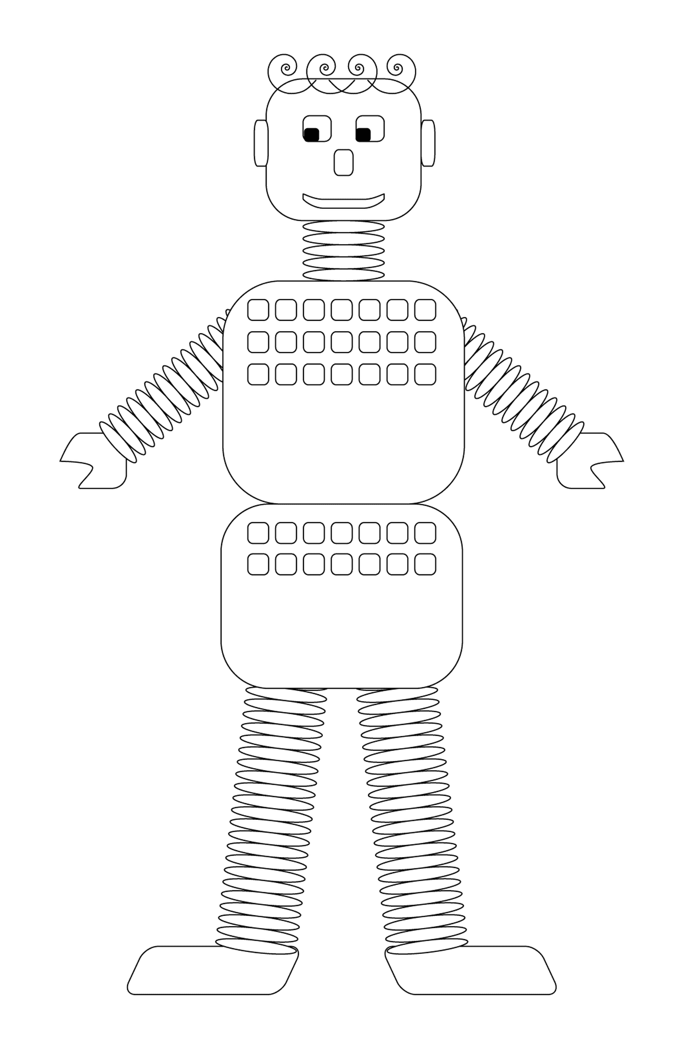  Винтажный робот, изготовленный из источников 