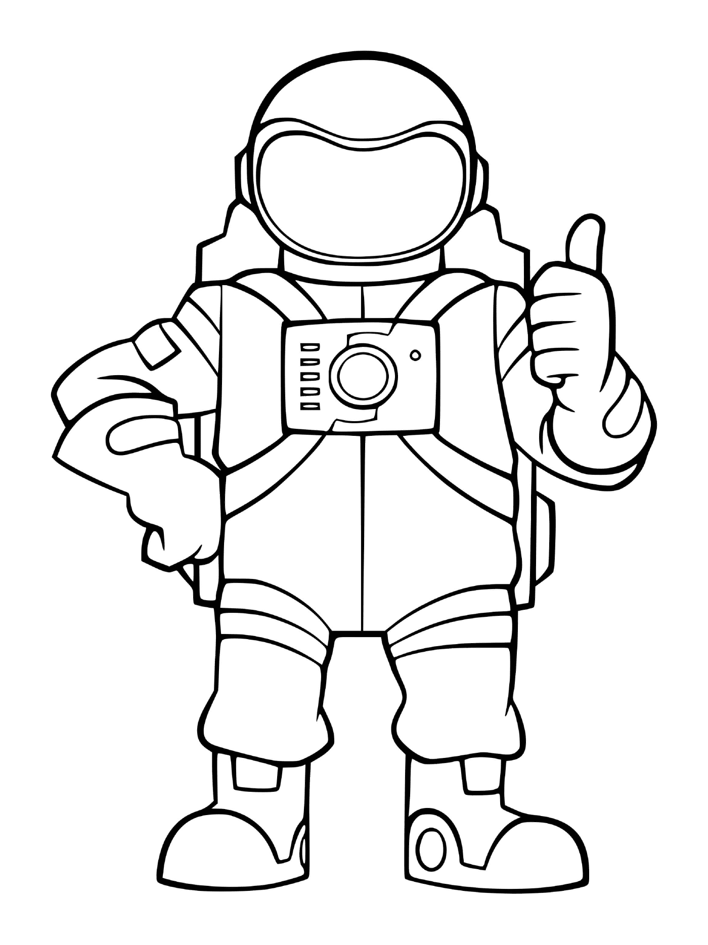  Astronaut im Weltraum 