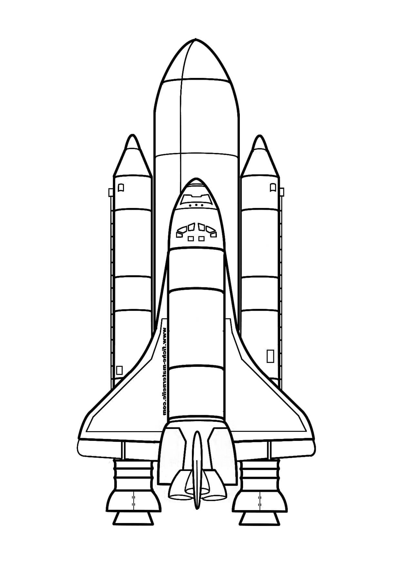  Space Shuttle auf dem Boden 