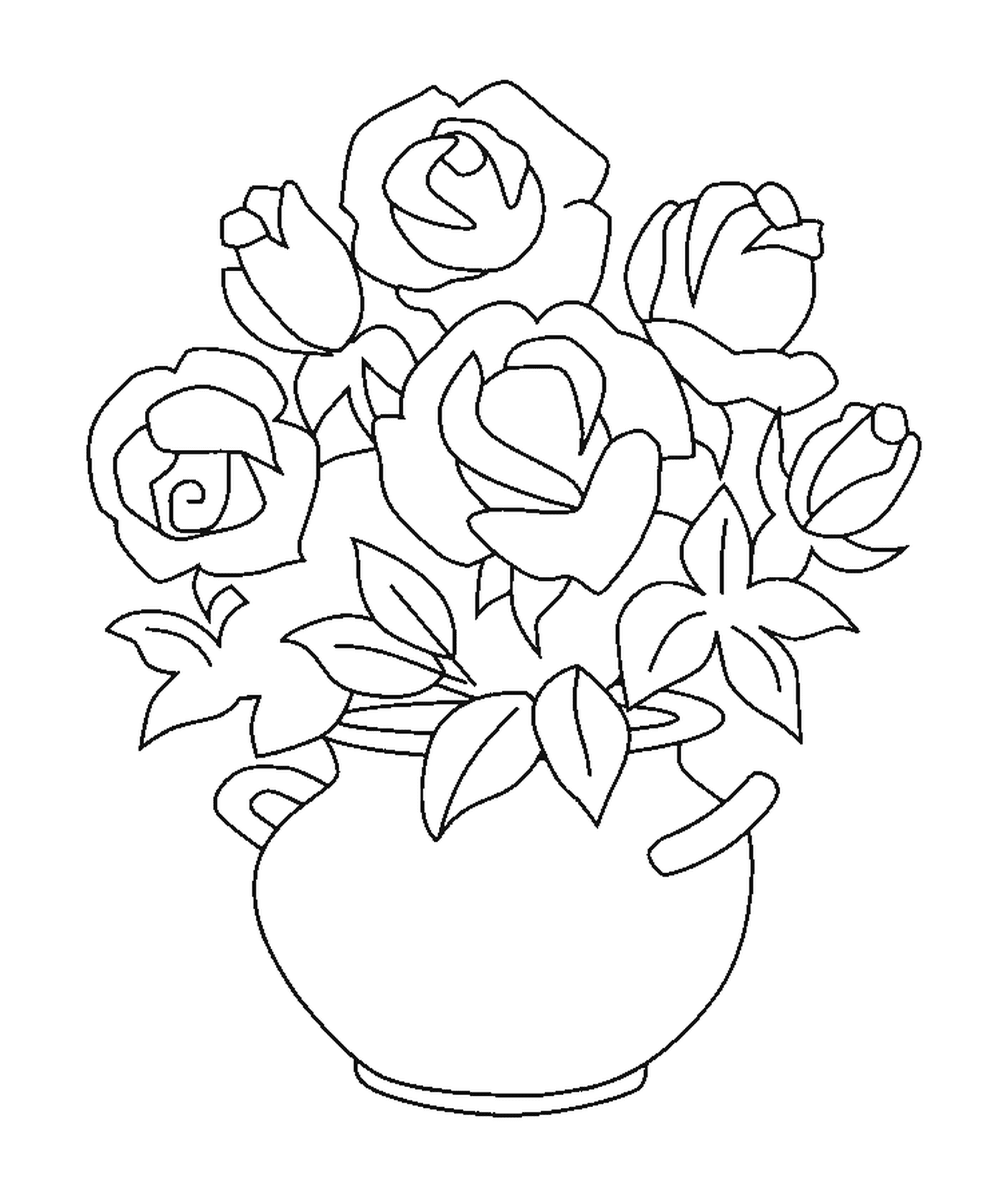  Elegant rose vase 