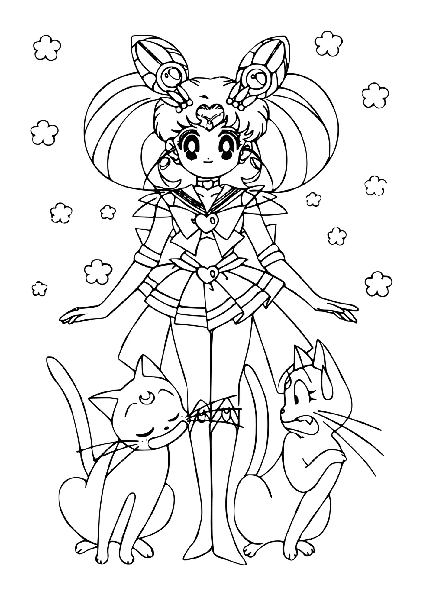  Sailor Moon and cats 