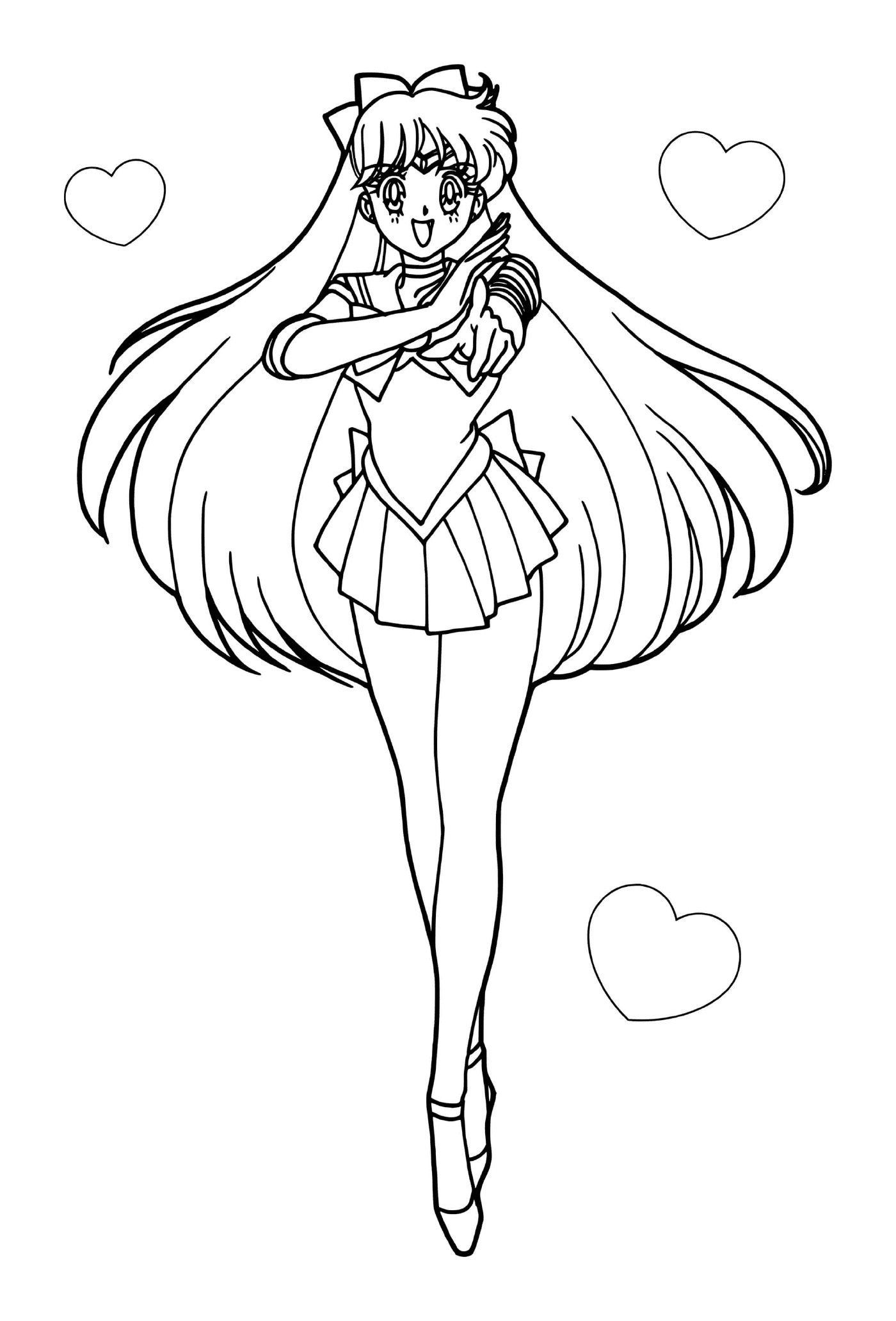  Heart-shaped love of Sailor Moon 