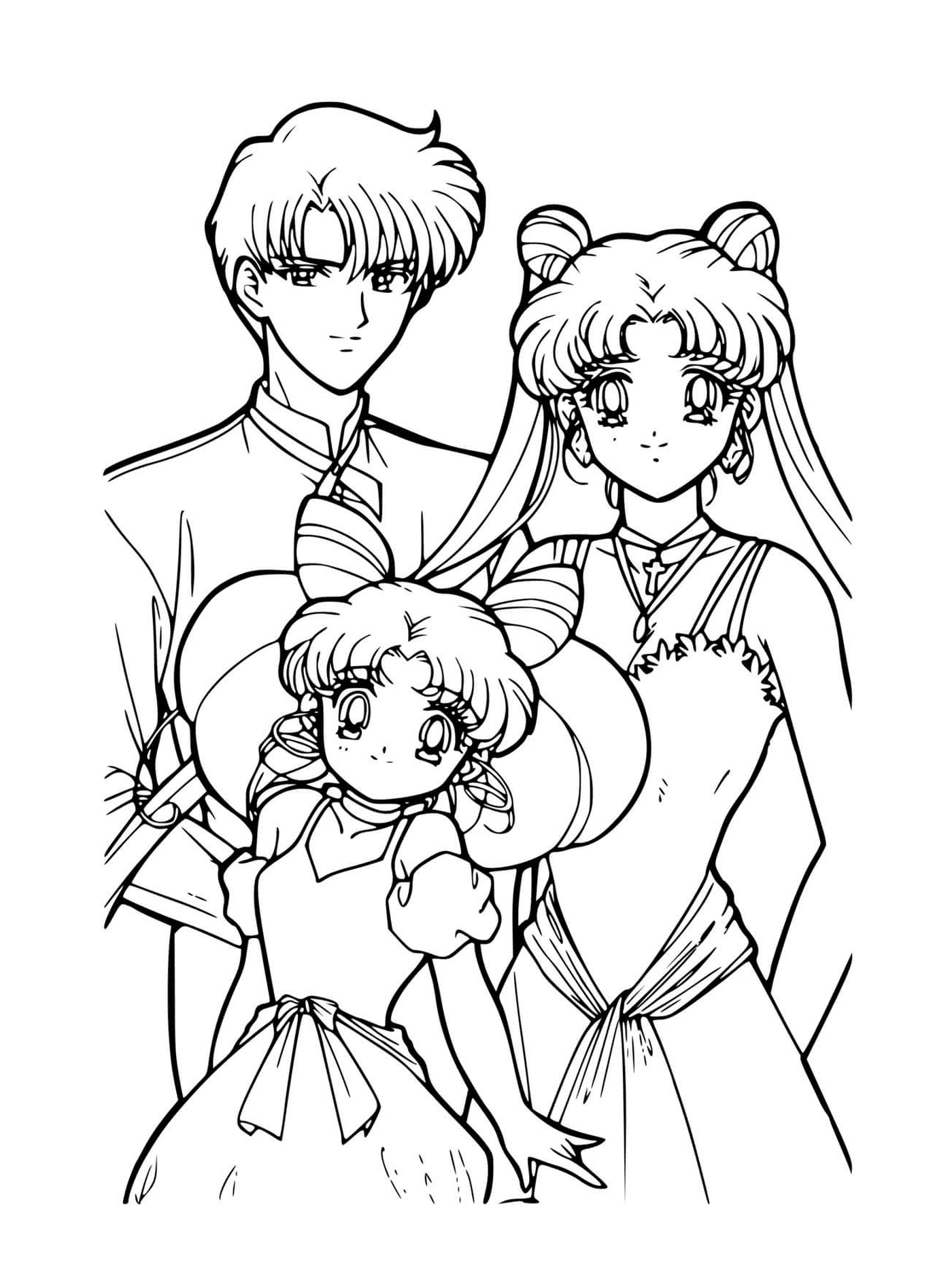  Family time of Sailor Moon 