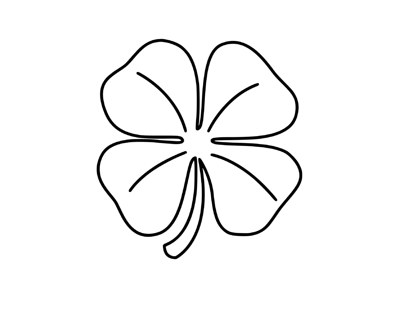  Four leaves of lucky clover 