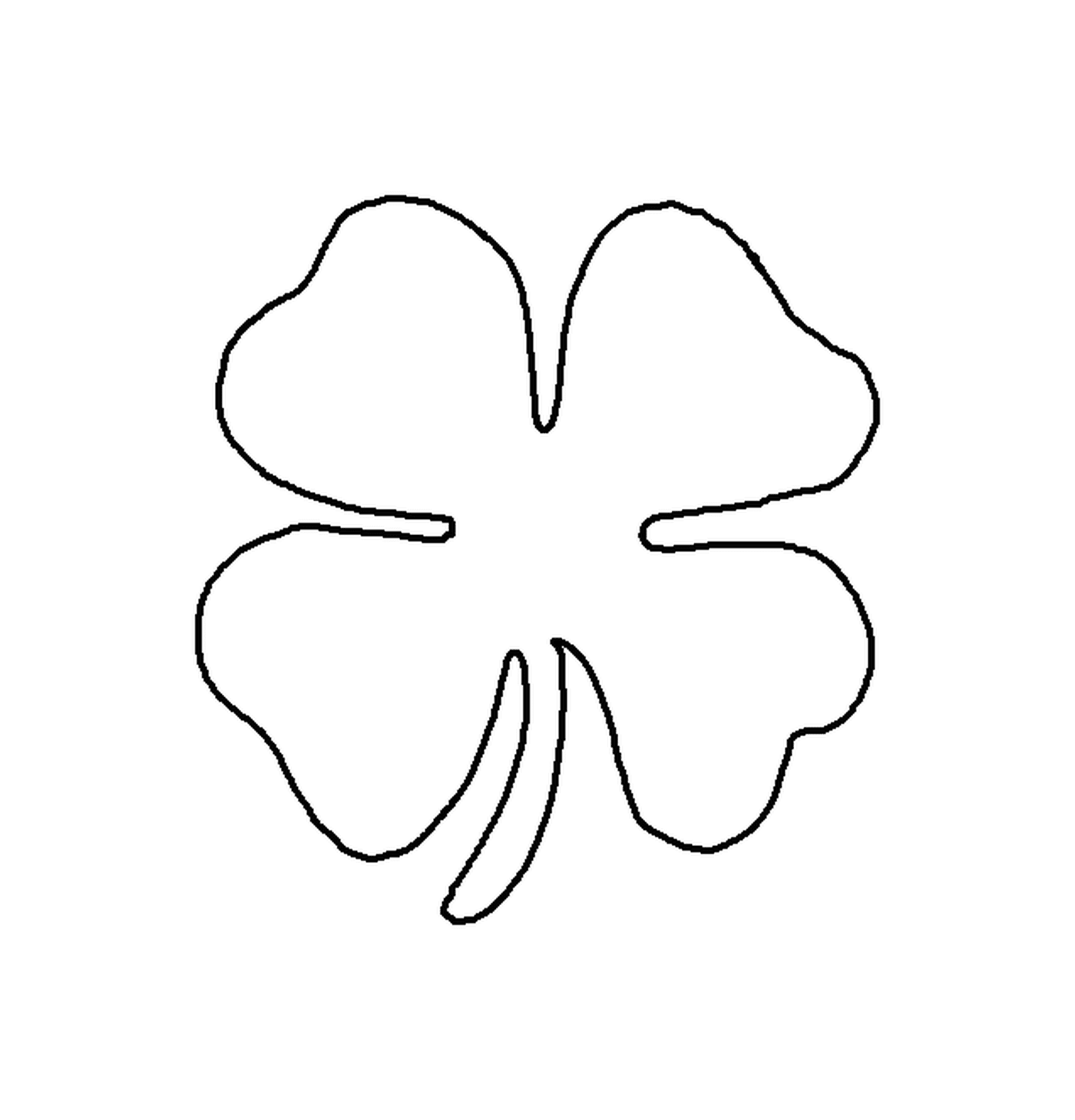  Shamrock, símbolo de Irlanda para San Patricio 
