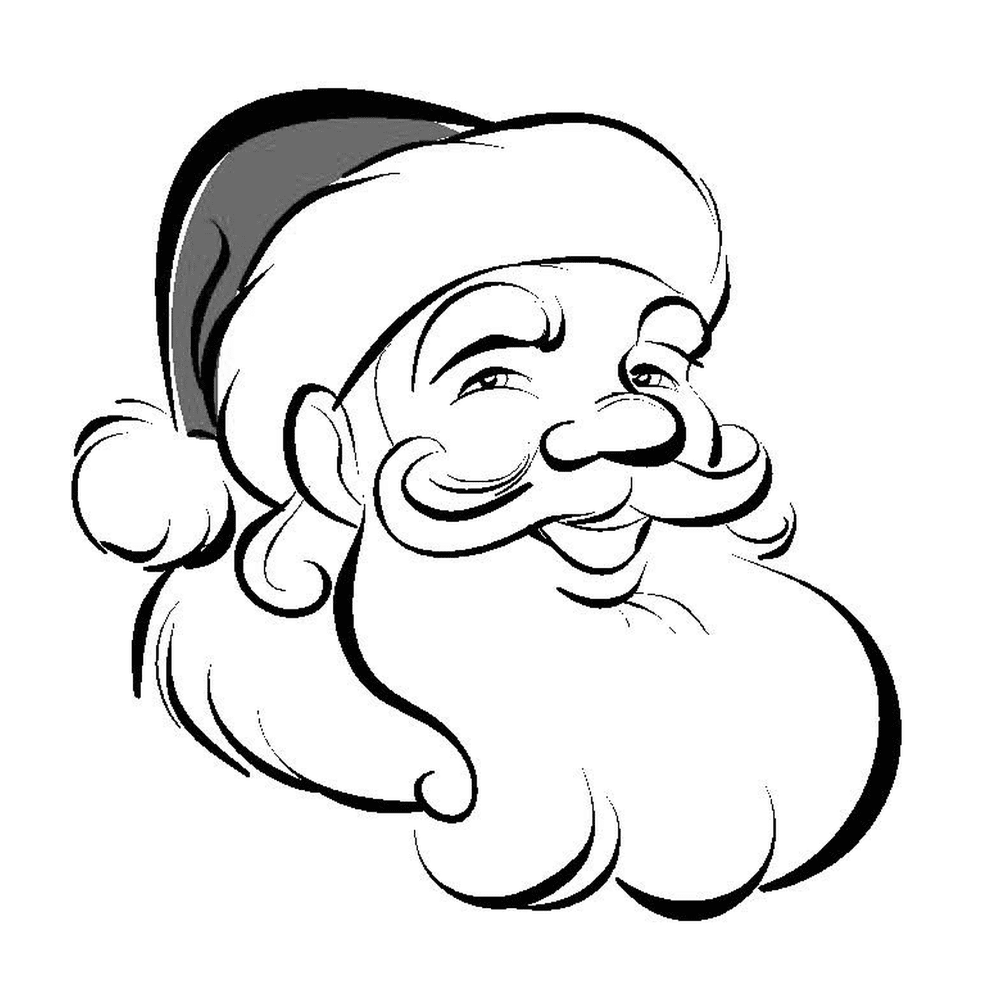  Sonriente clásico de Santa Claus 
