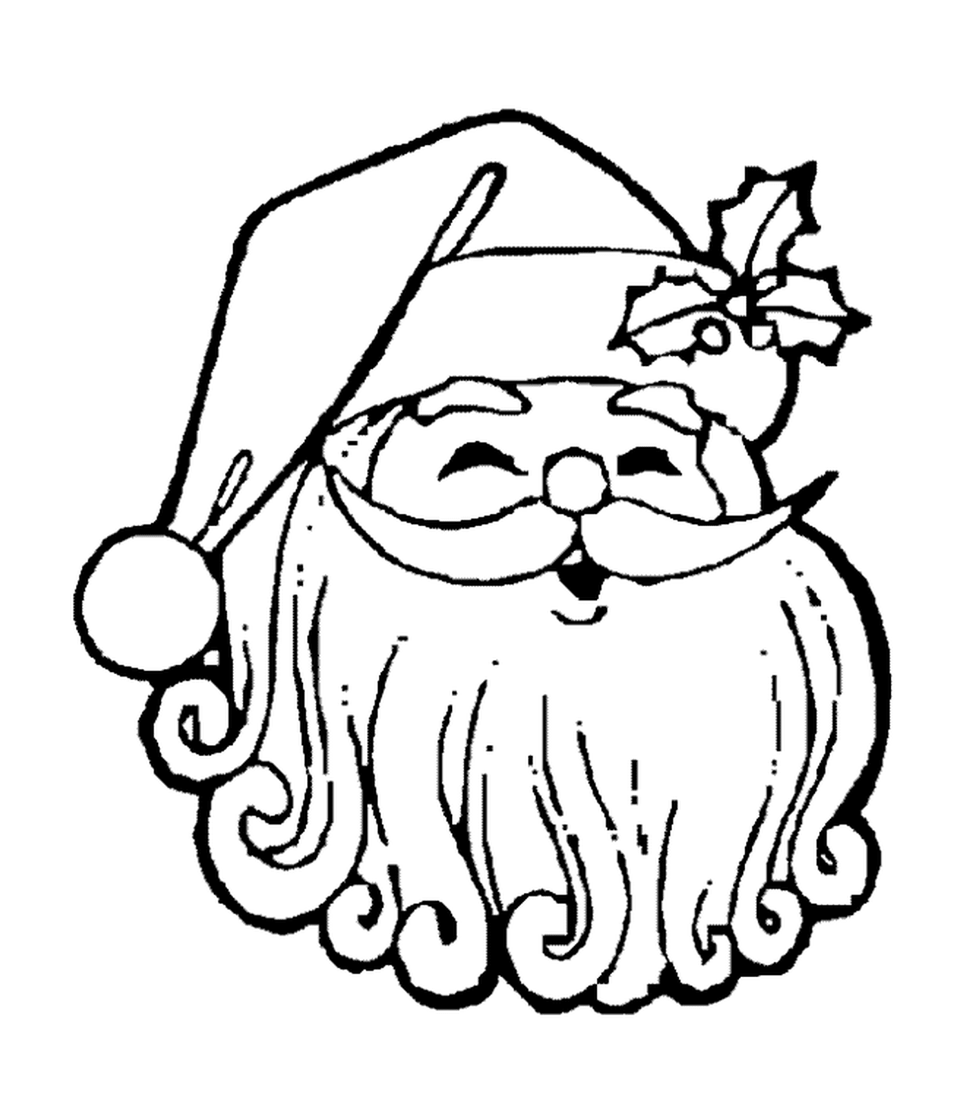  Лицо Санта-Клауса 