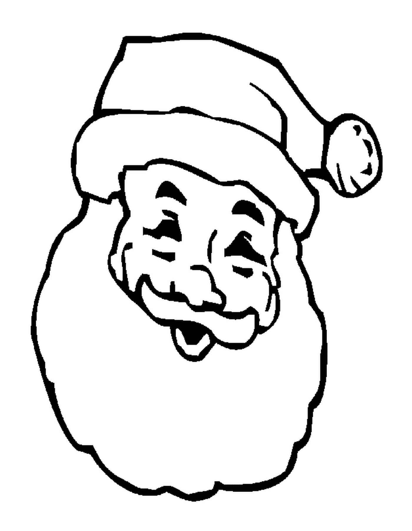  Улыбающийся портрет Санта-Клауса 
