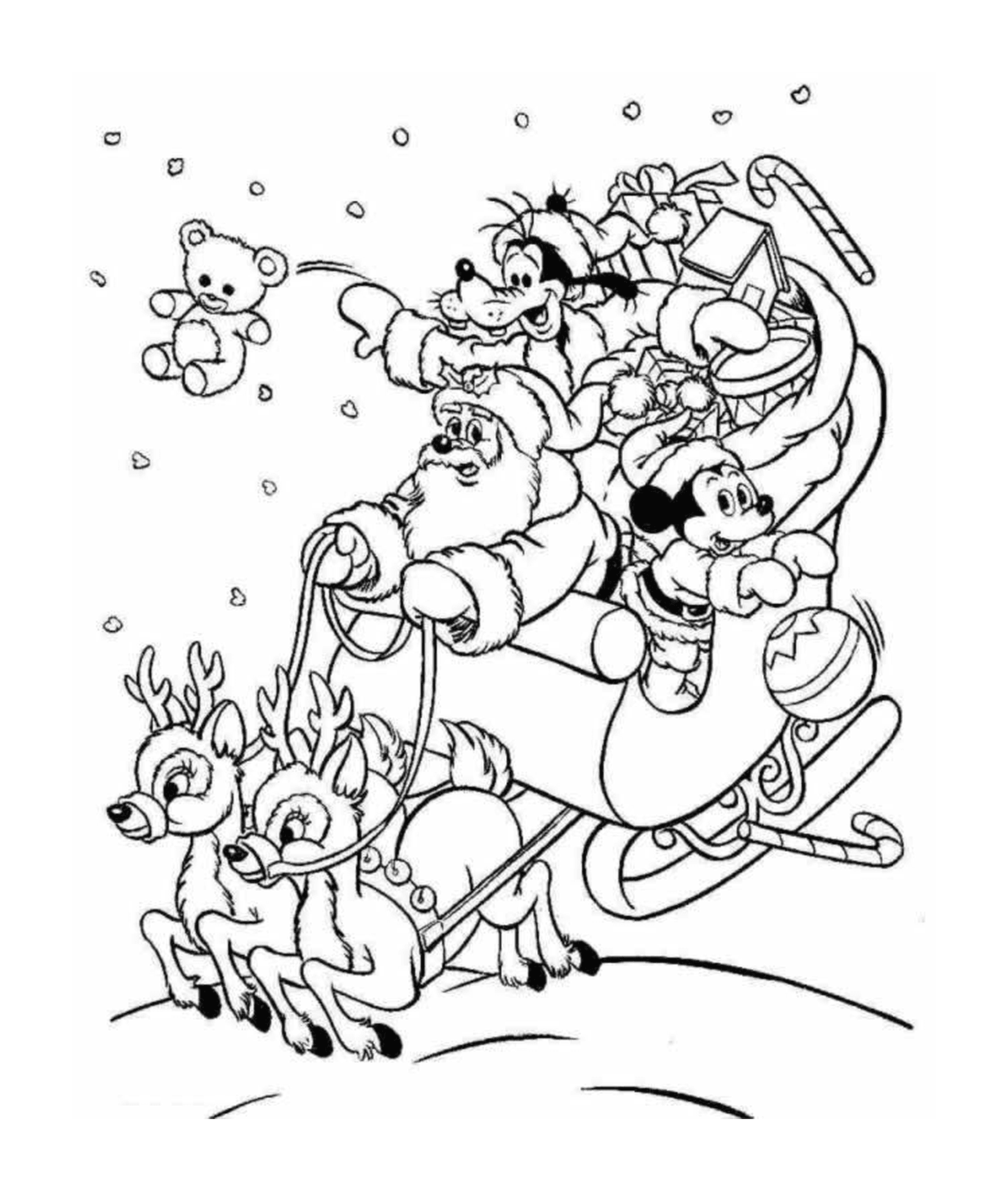  a group of people in a sled 