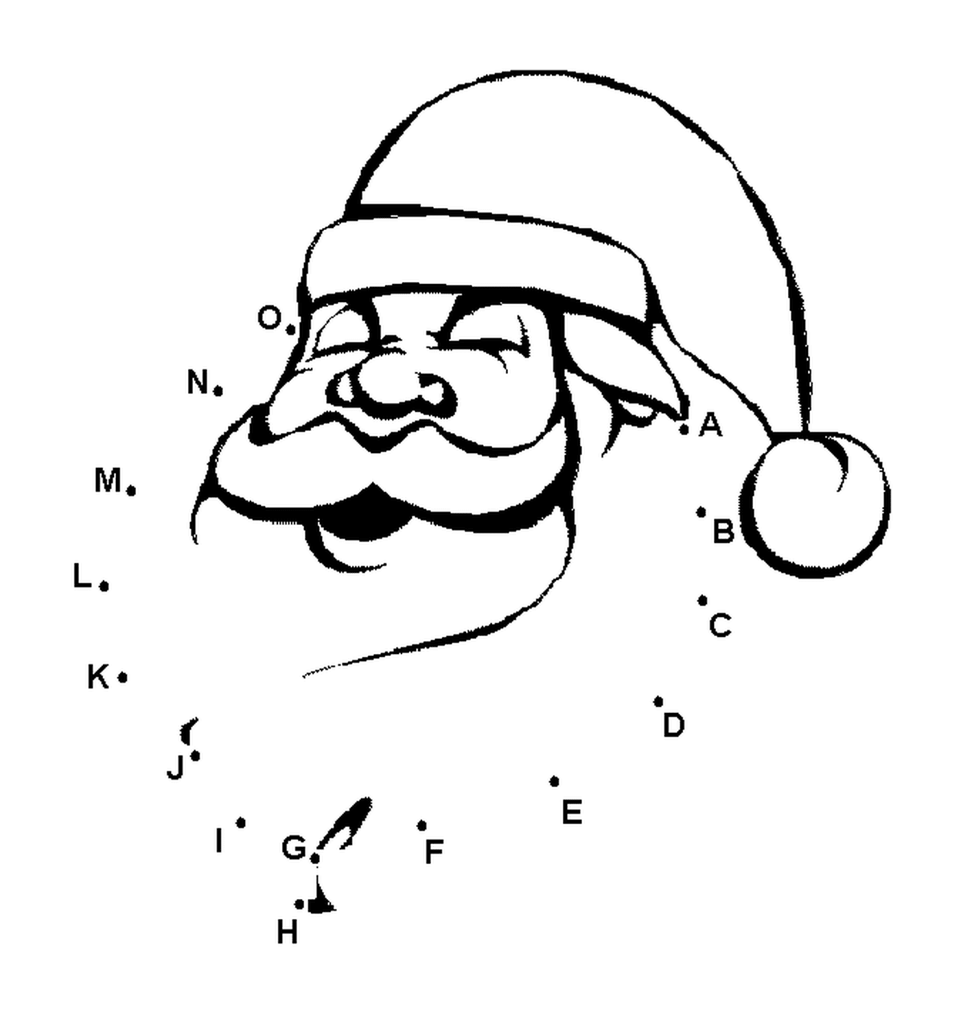  Kopf des Weihnachtsmanns 