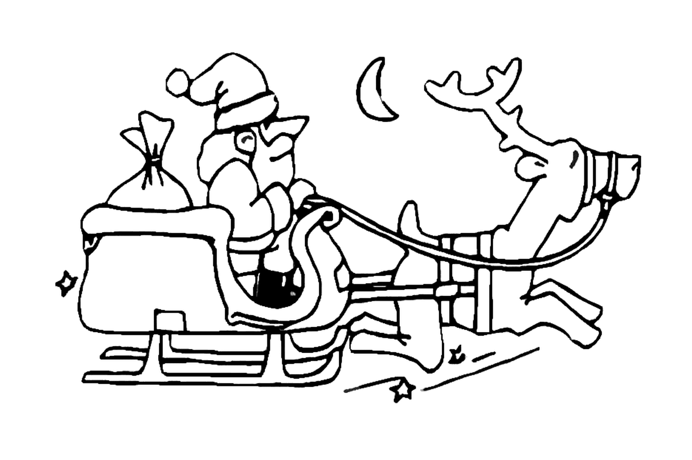  Santa con su trineo 