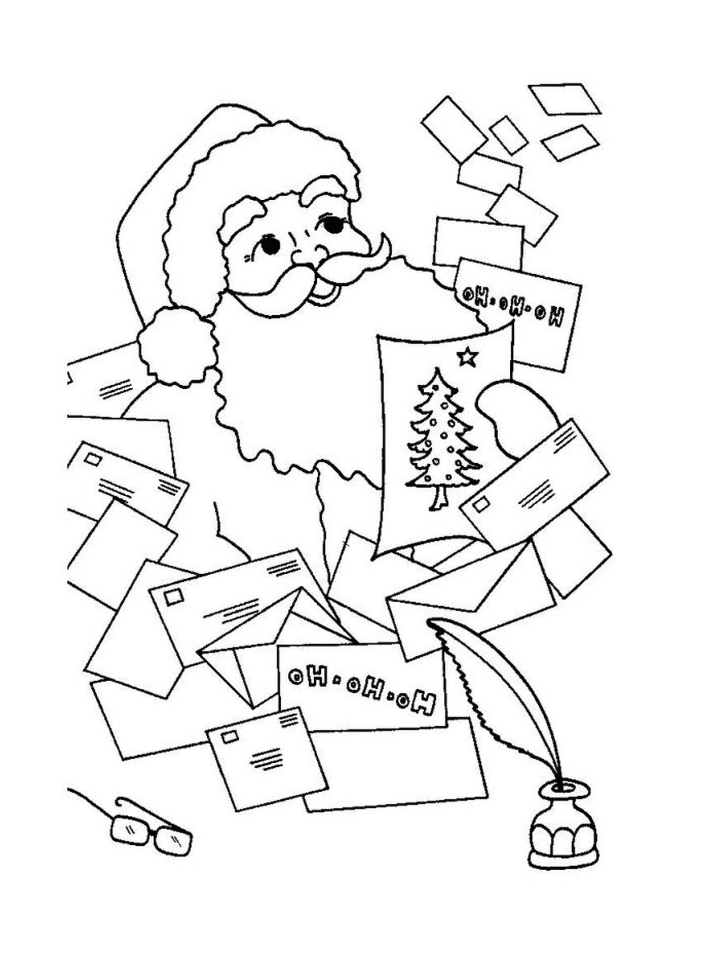  Santa Claus con letras 