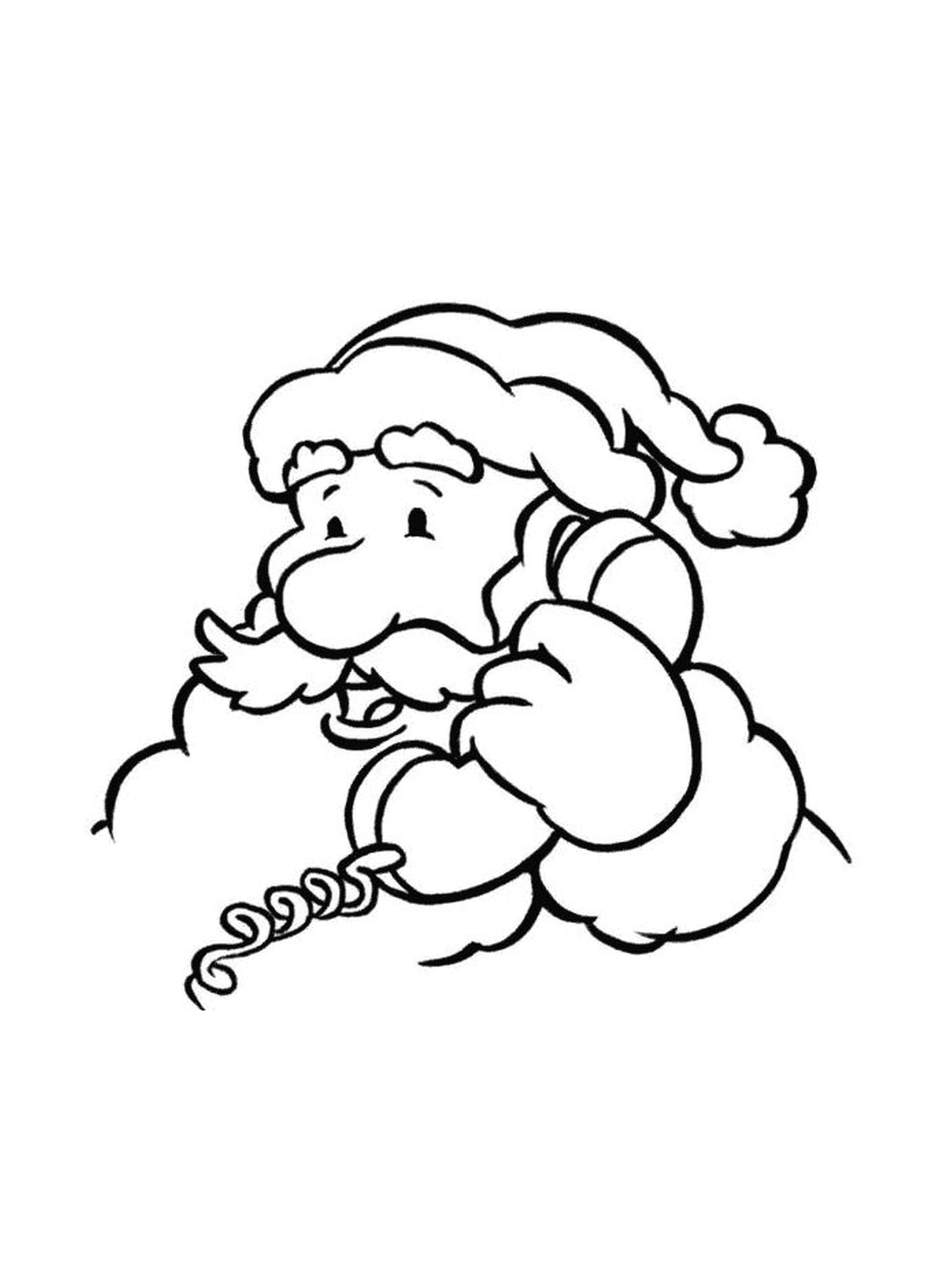 Santa on the phone 