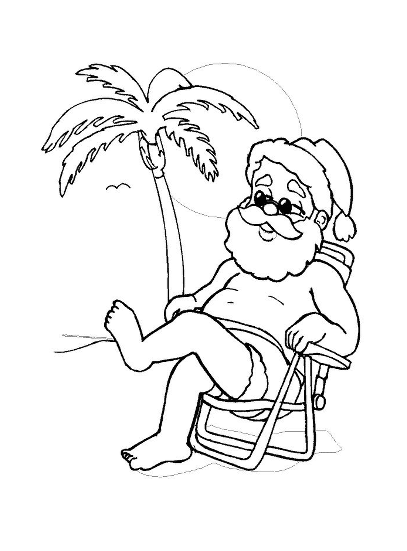  Weihnachtsmann im Urlaub 