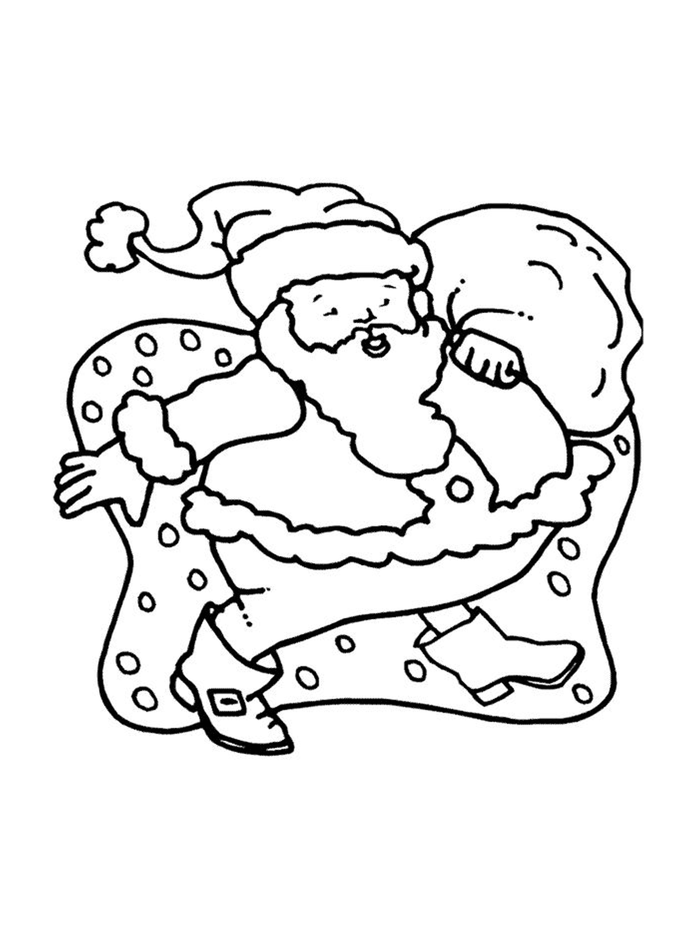  Der Weihnachtsmann läuft 