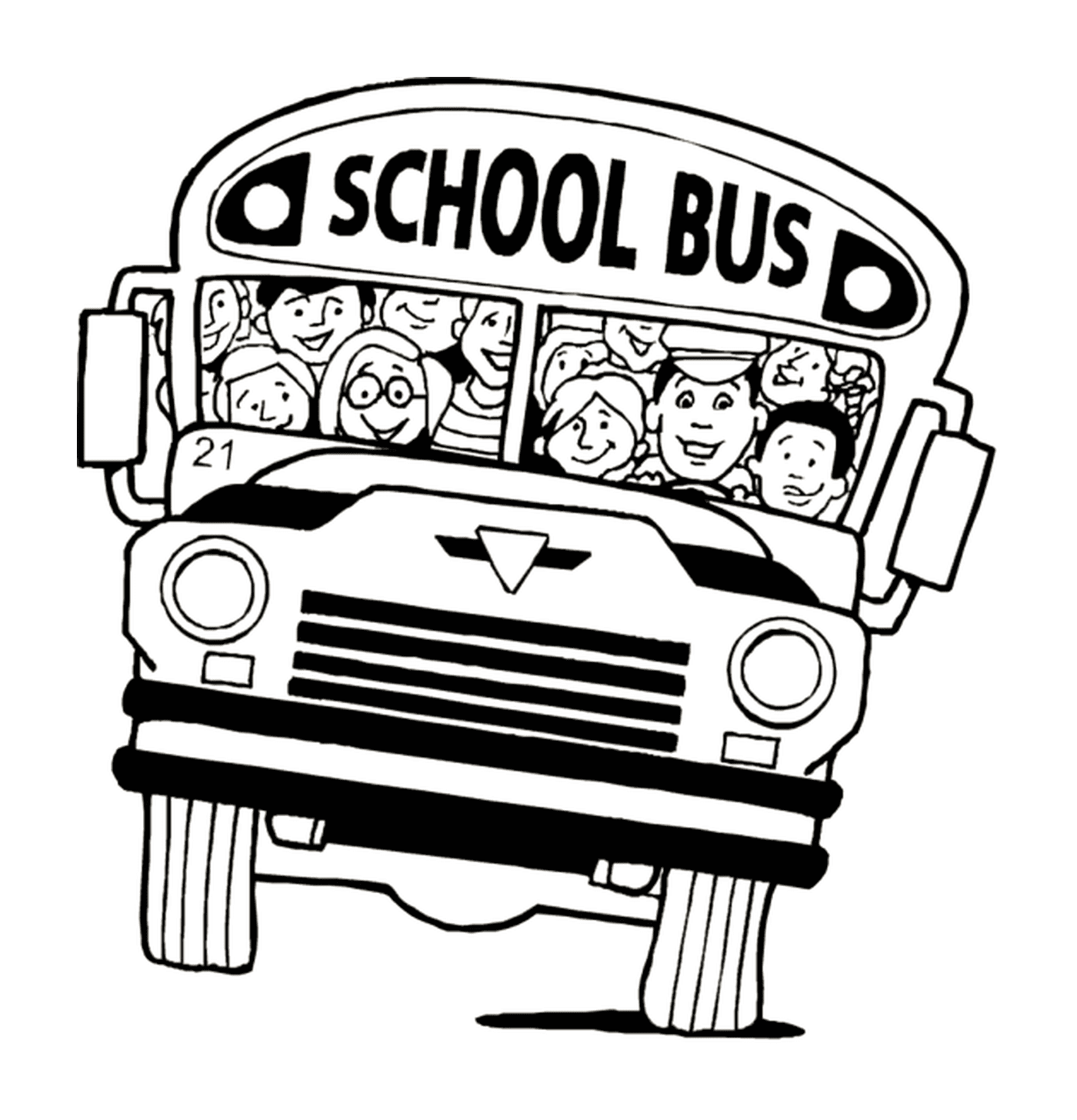  Un autobús escolar 