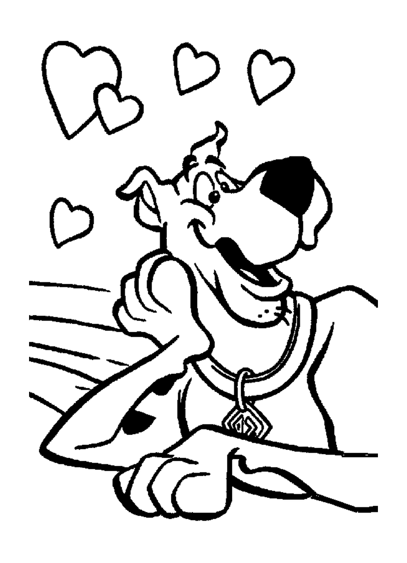  Scooby Doo enamorado de San Valentín 
