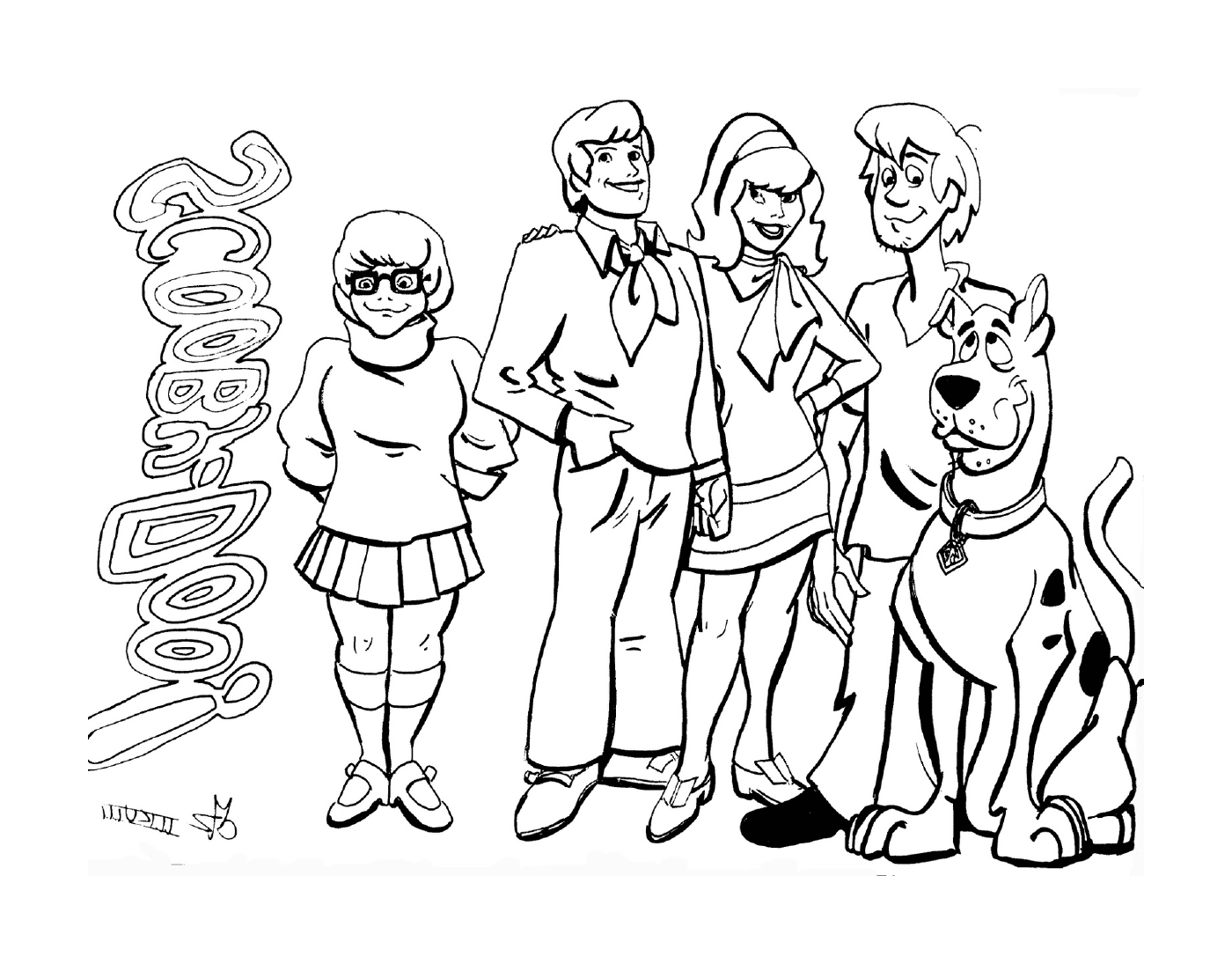  Scooby-Doo and his friends 