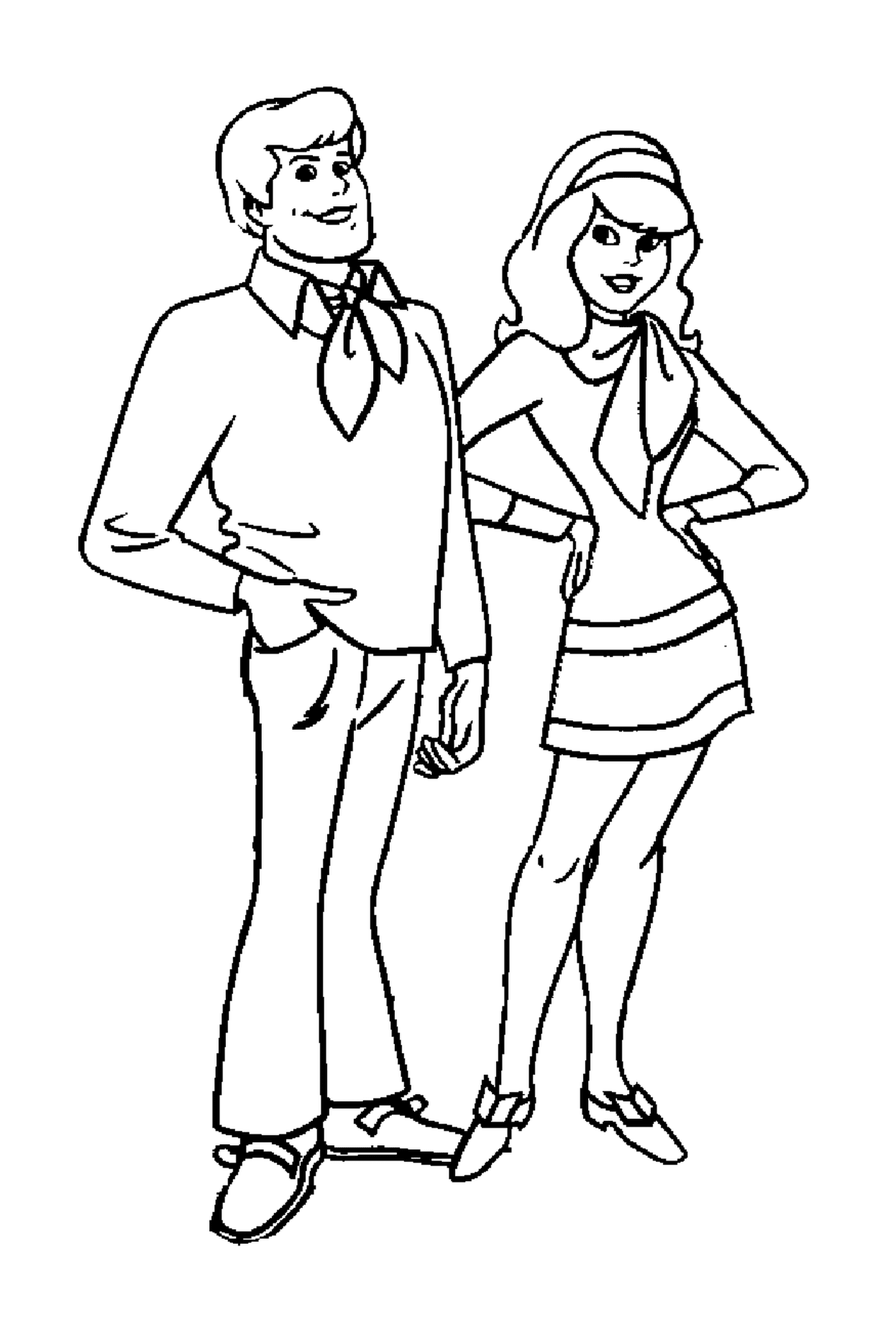  Daphne und Fred Jones aus Scooby-Doo 