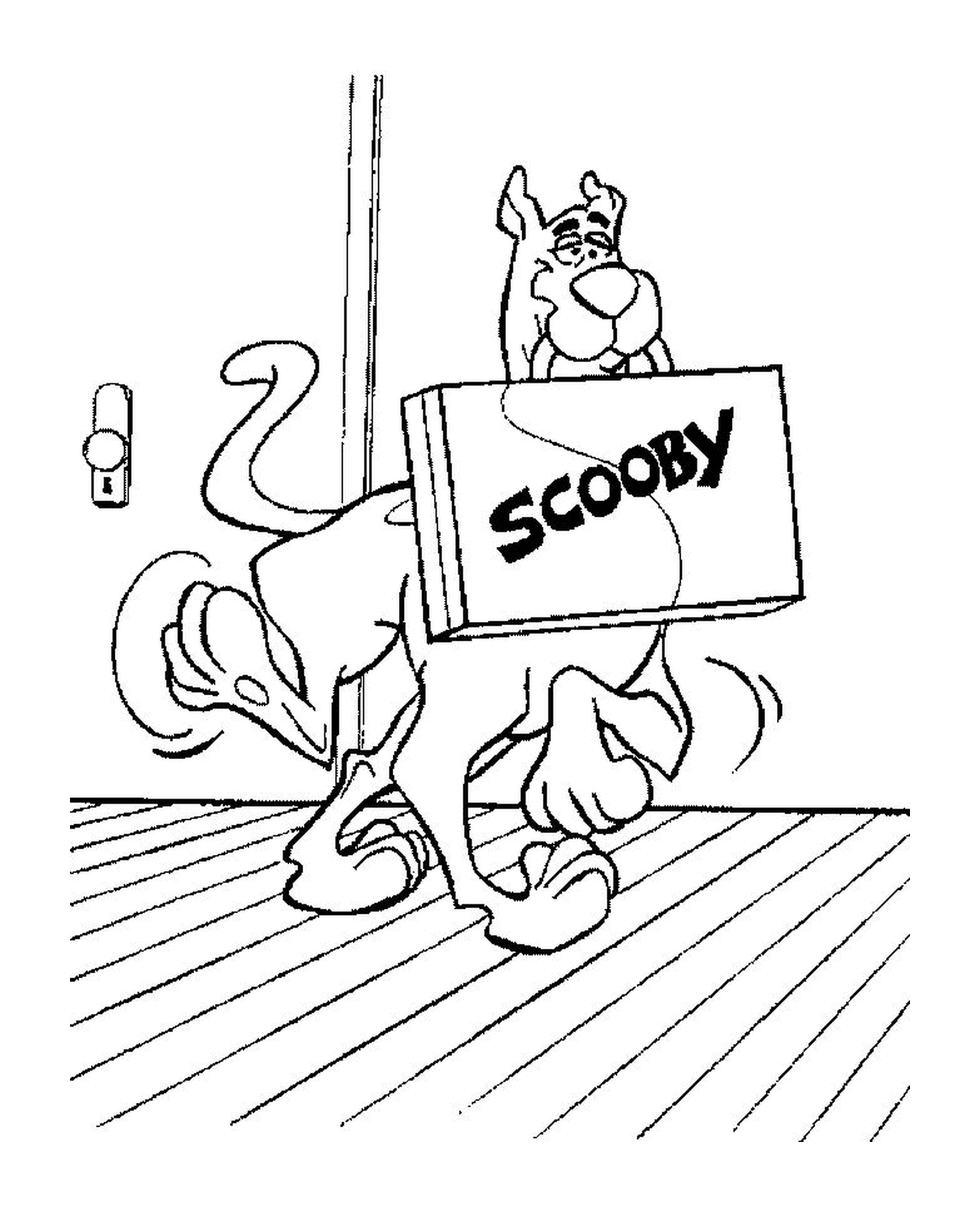  Perro Scooby con su maleta 