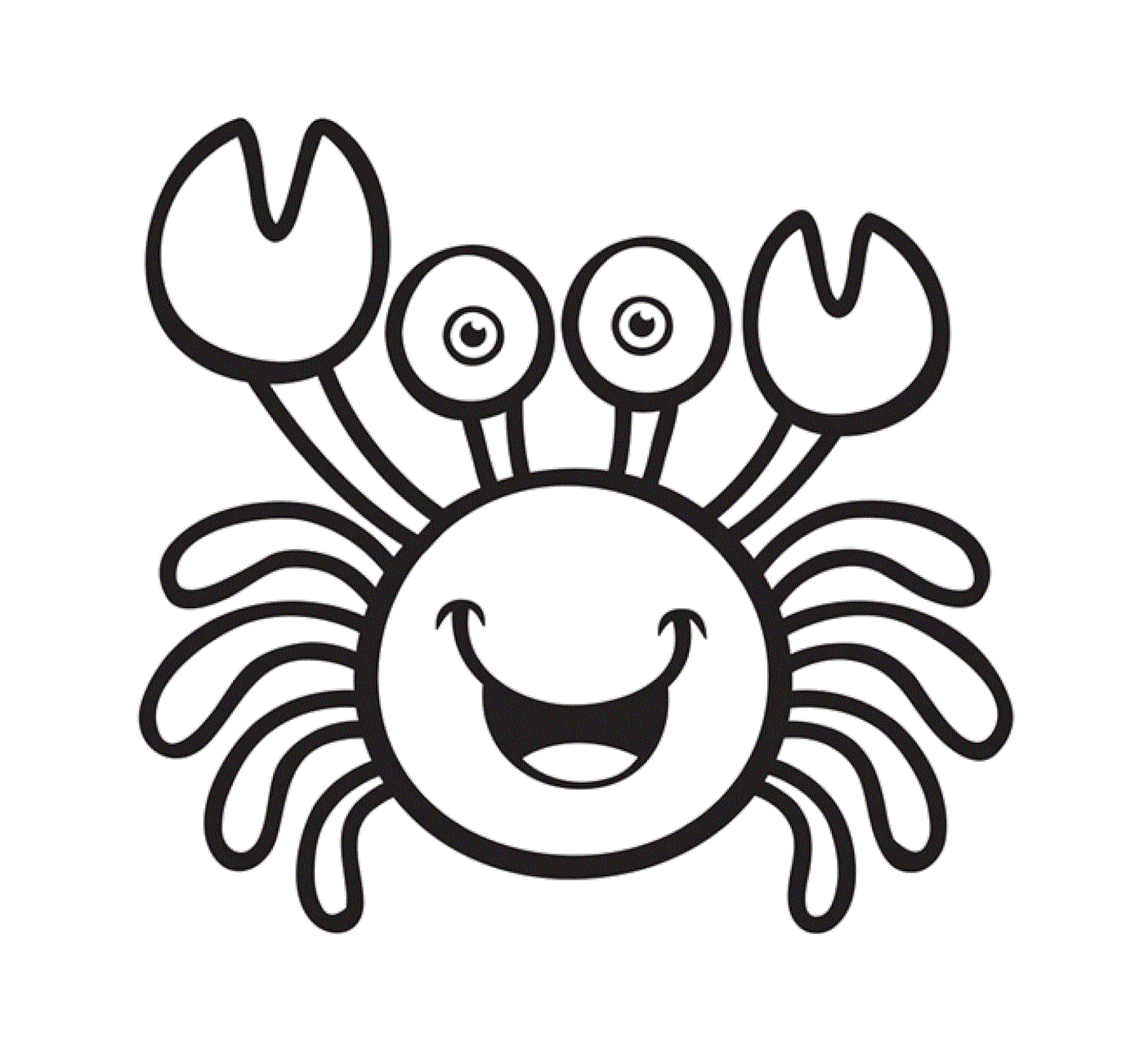  a happy crab 
