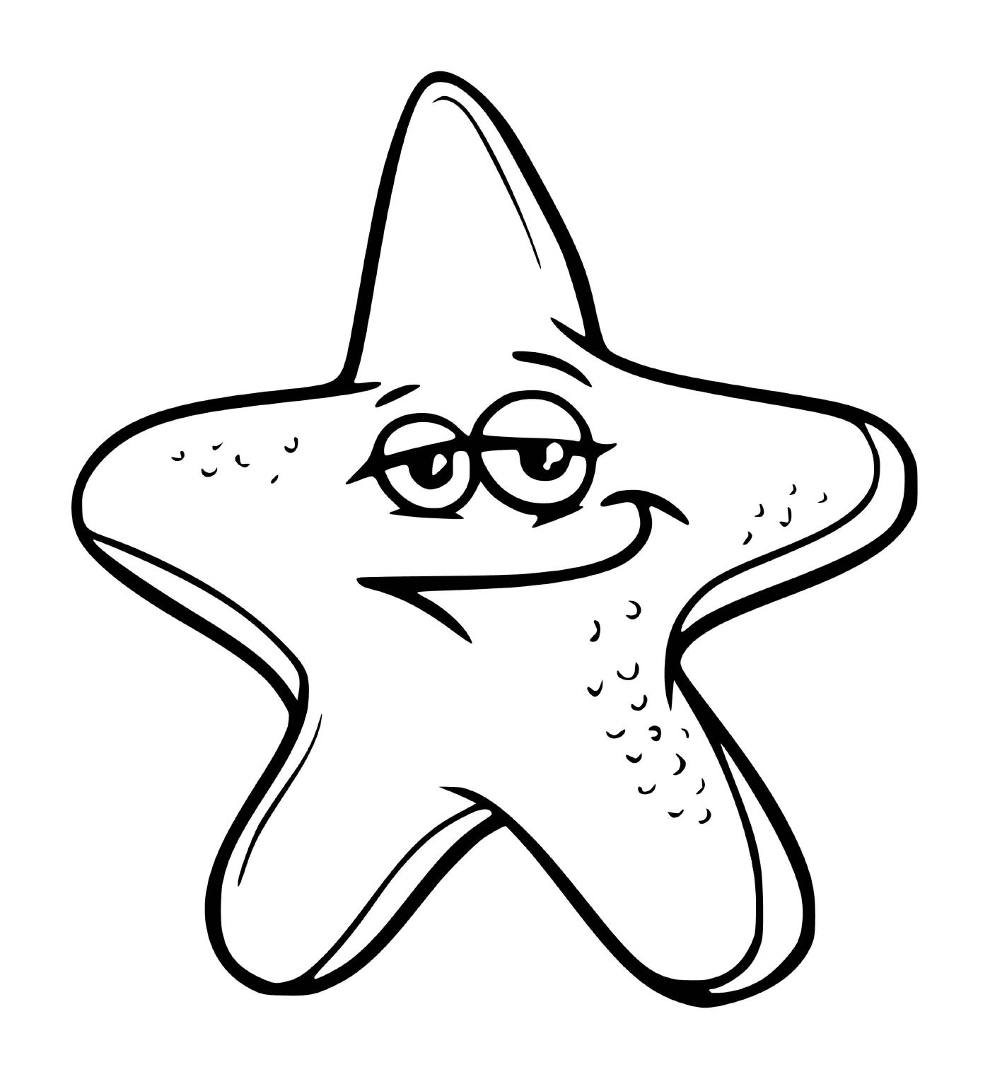  una estrella del mar con ojos 