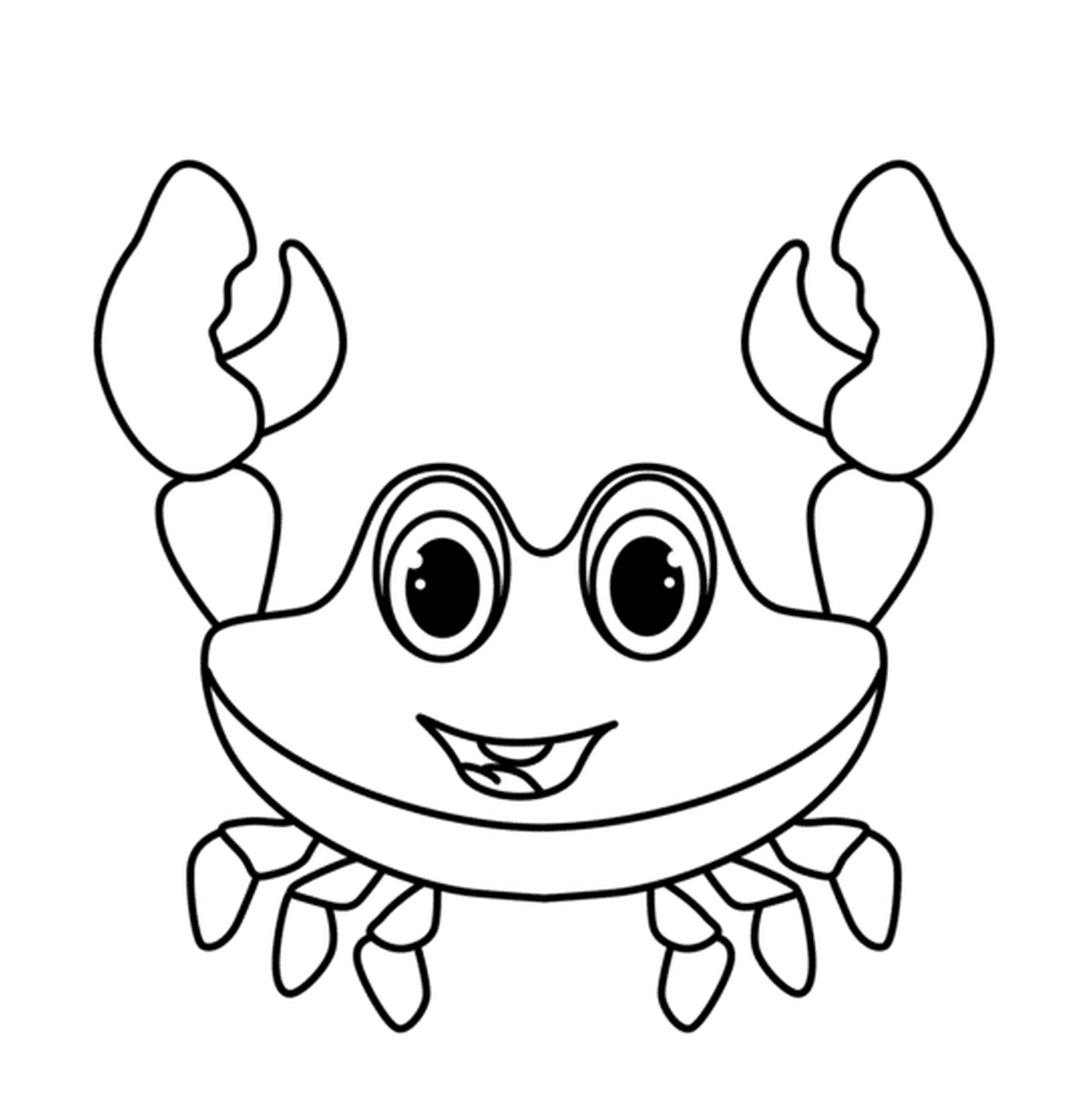  eine glückliche Krabbe für Kindergärten 