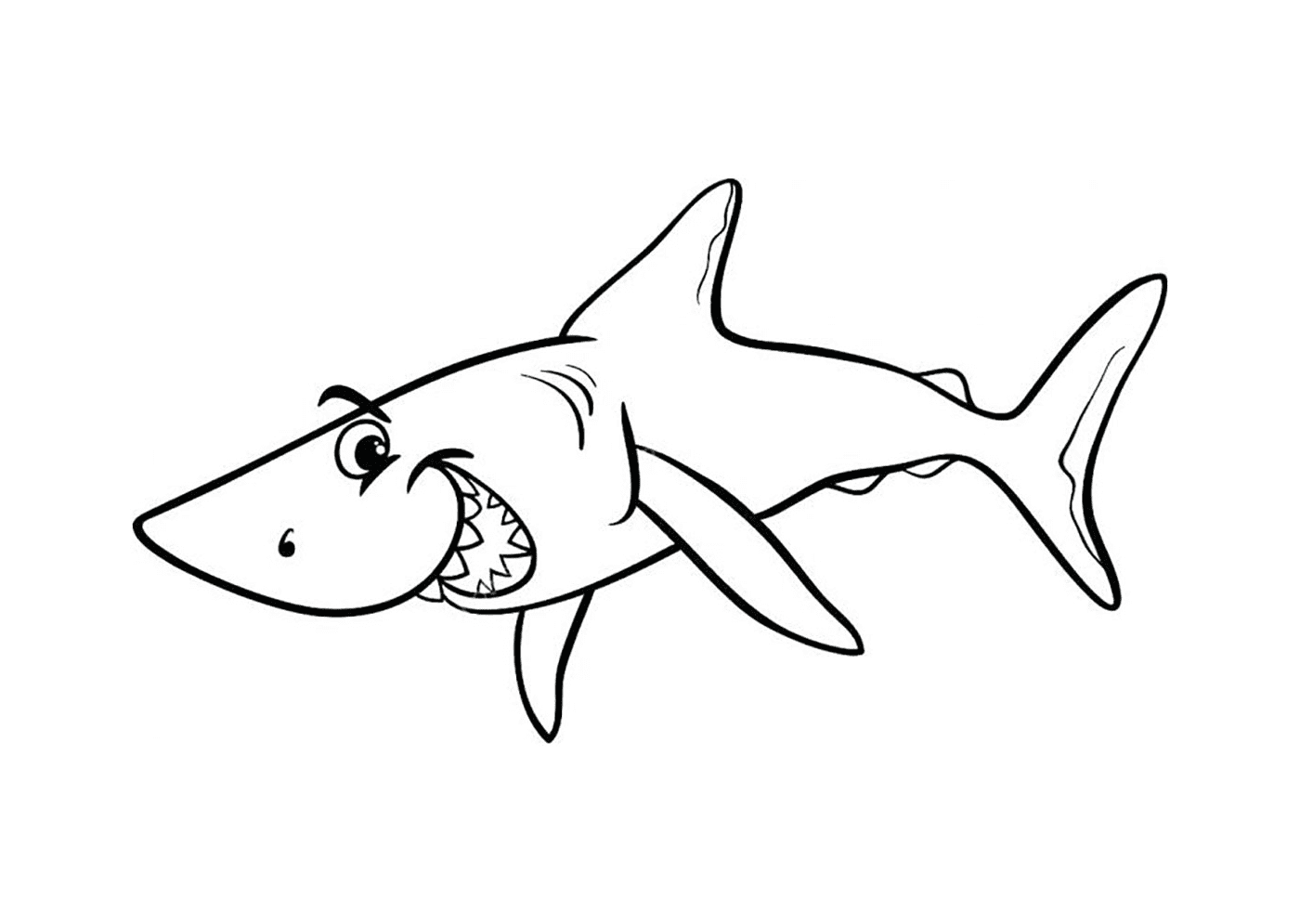  Tiburón niño sonriente 