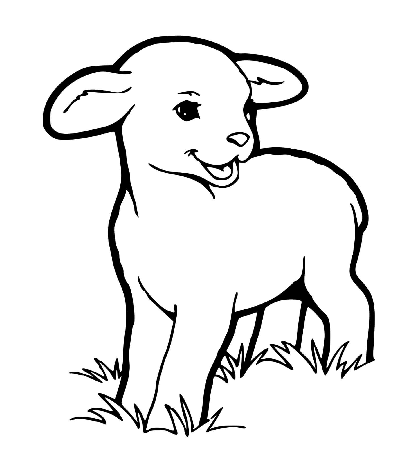  Liebenswertes kleines Lamm 