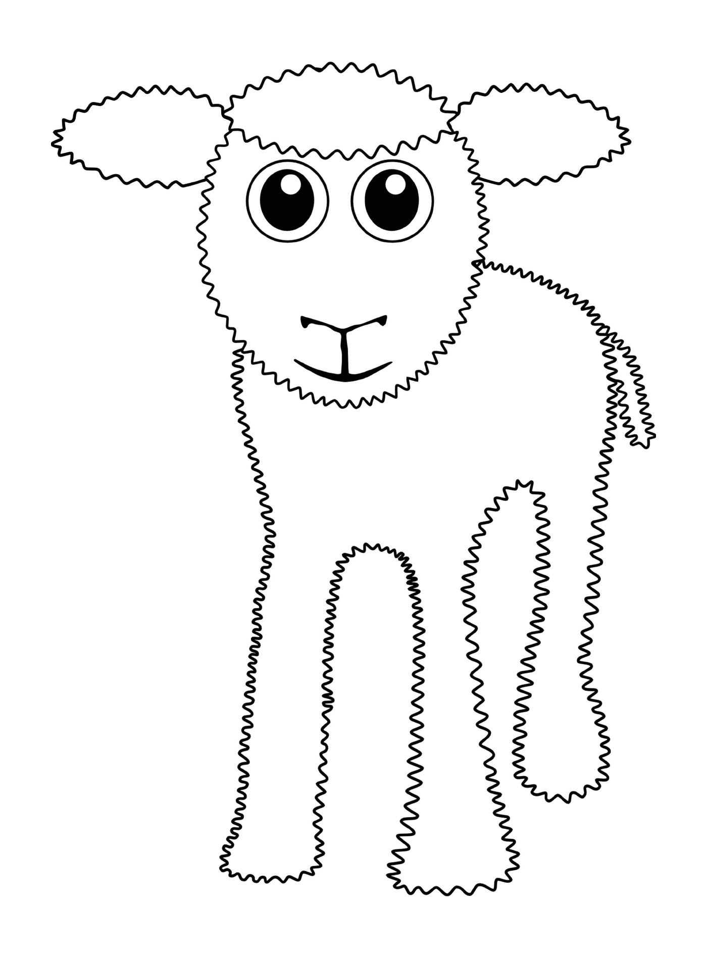  Pequeña oveja, tan adorable 