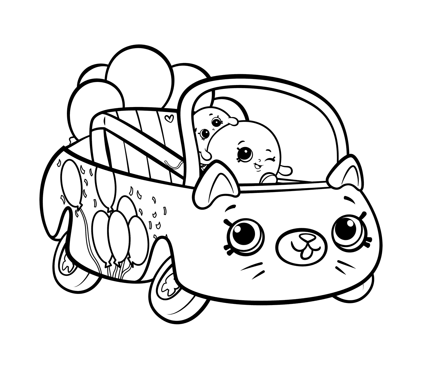  Palloncini Bumper di Cutie Cars Shopkins 