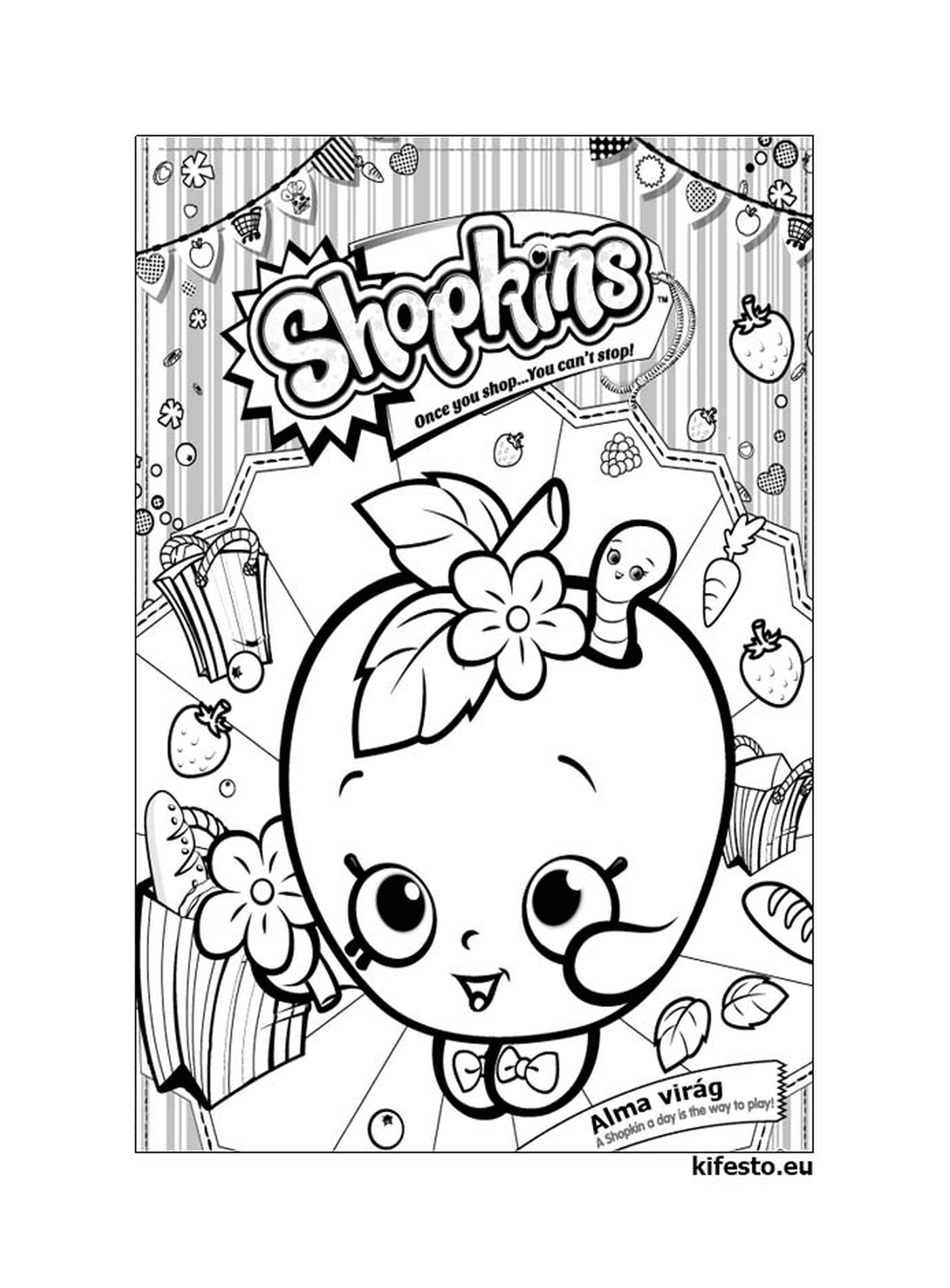  A colorful Shopkins character 