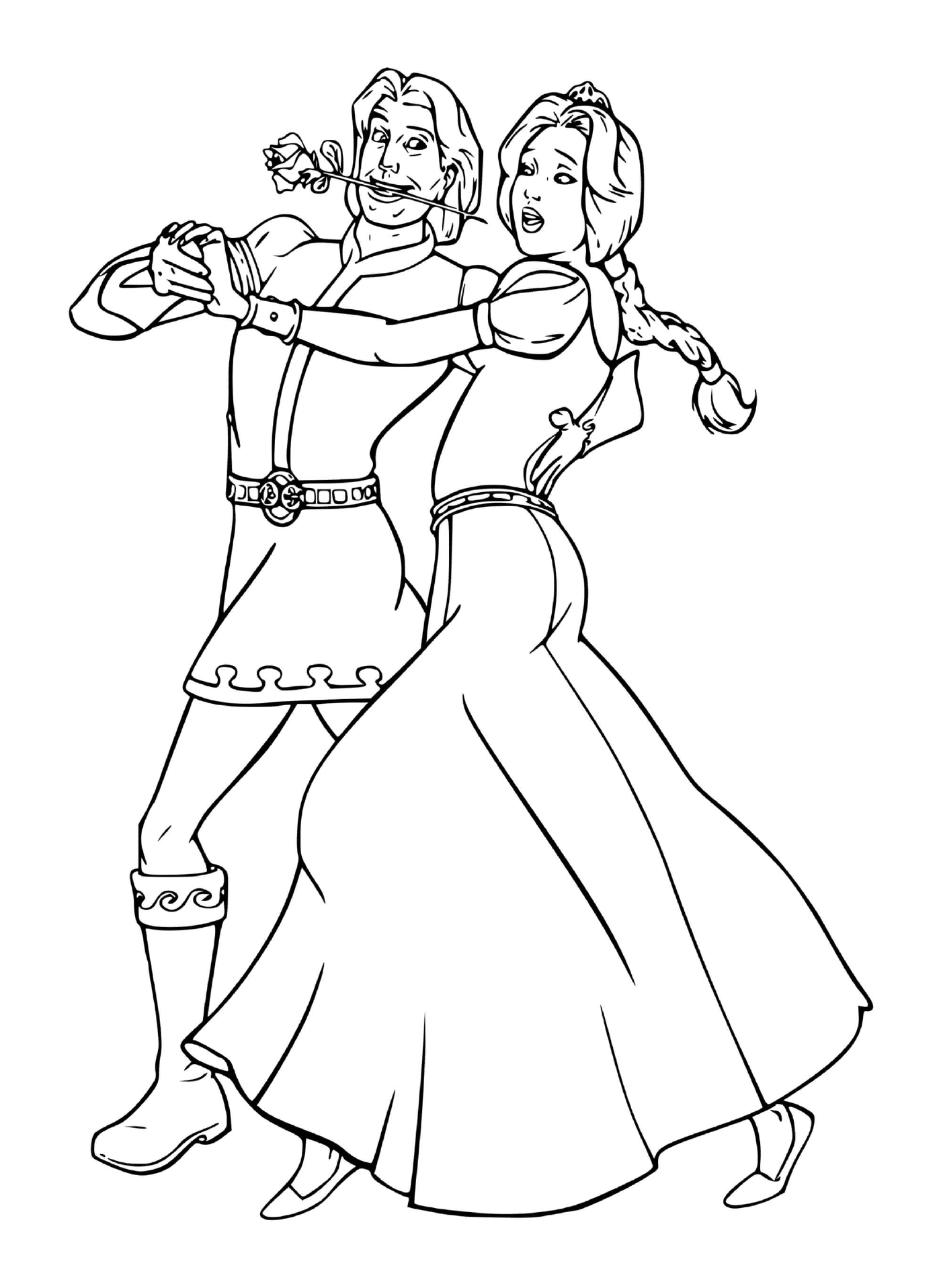  A couple dancing 