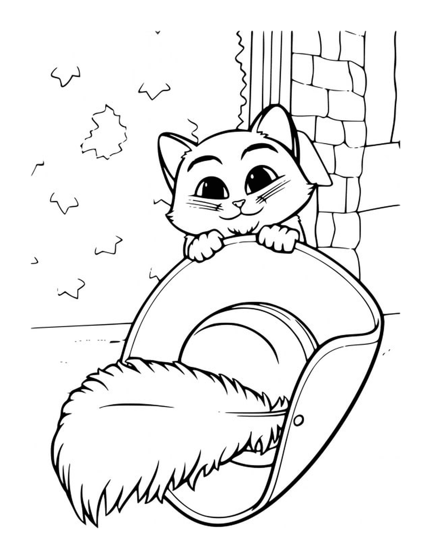  Un gato en una carretilla 