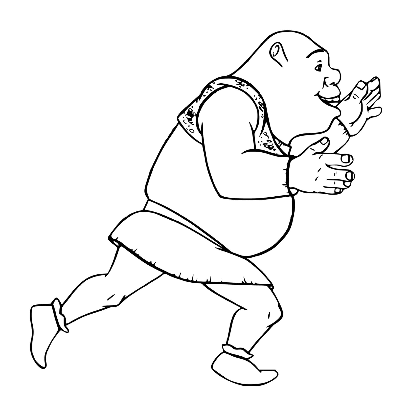  A man running 