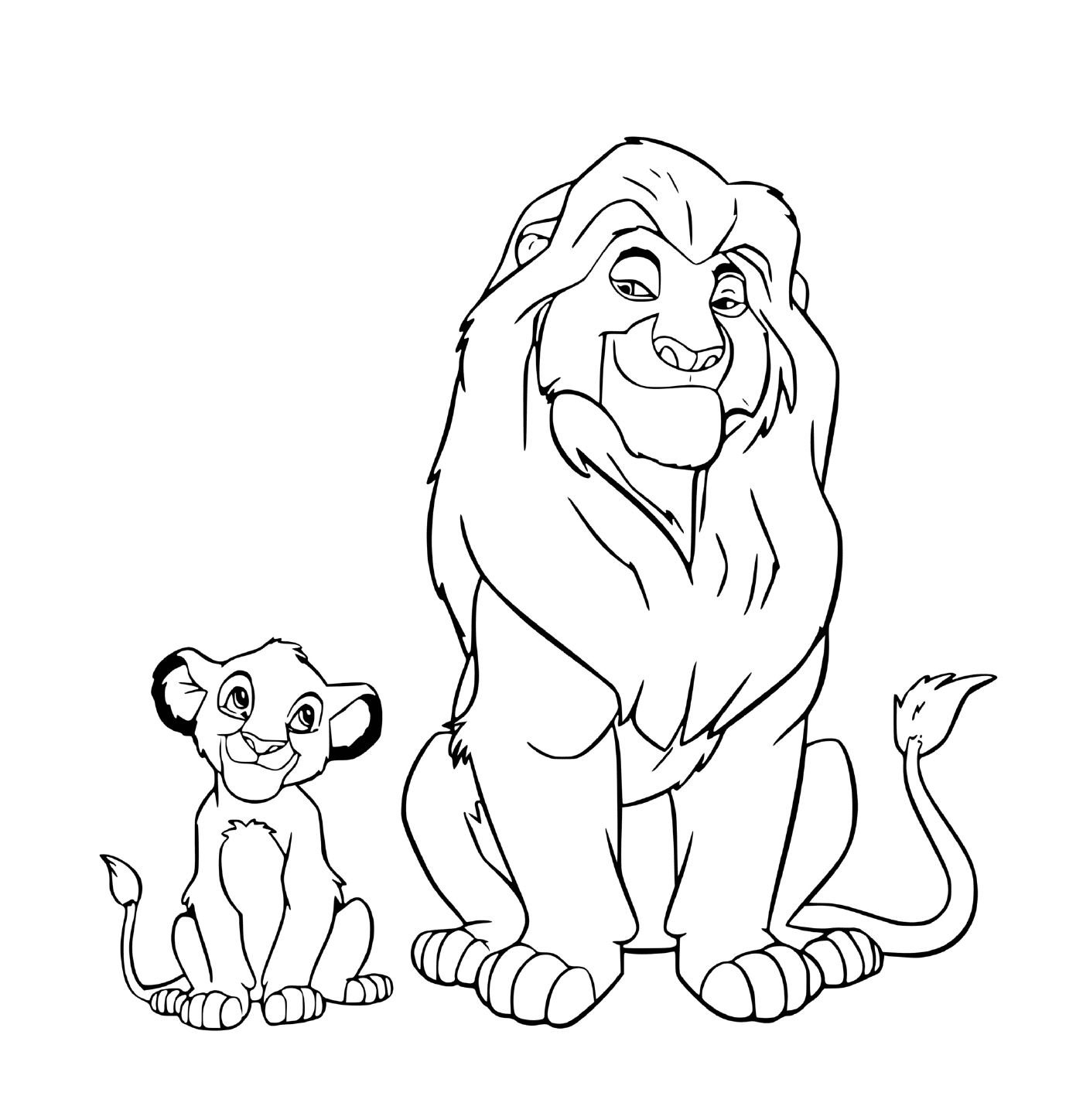  A lion and his lion 