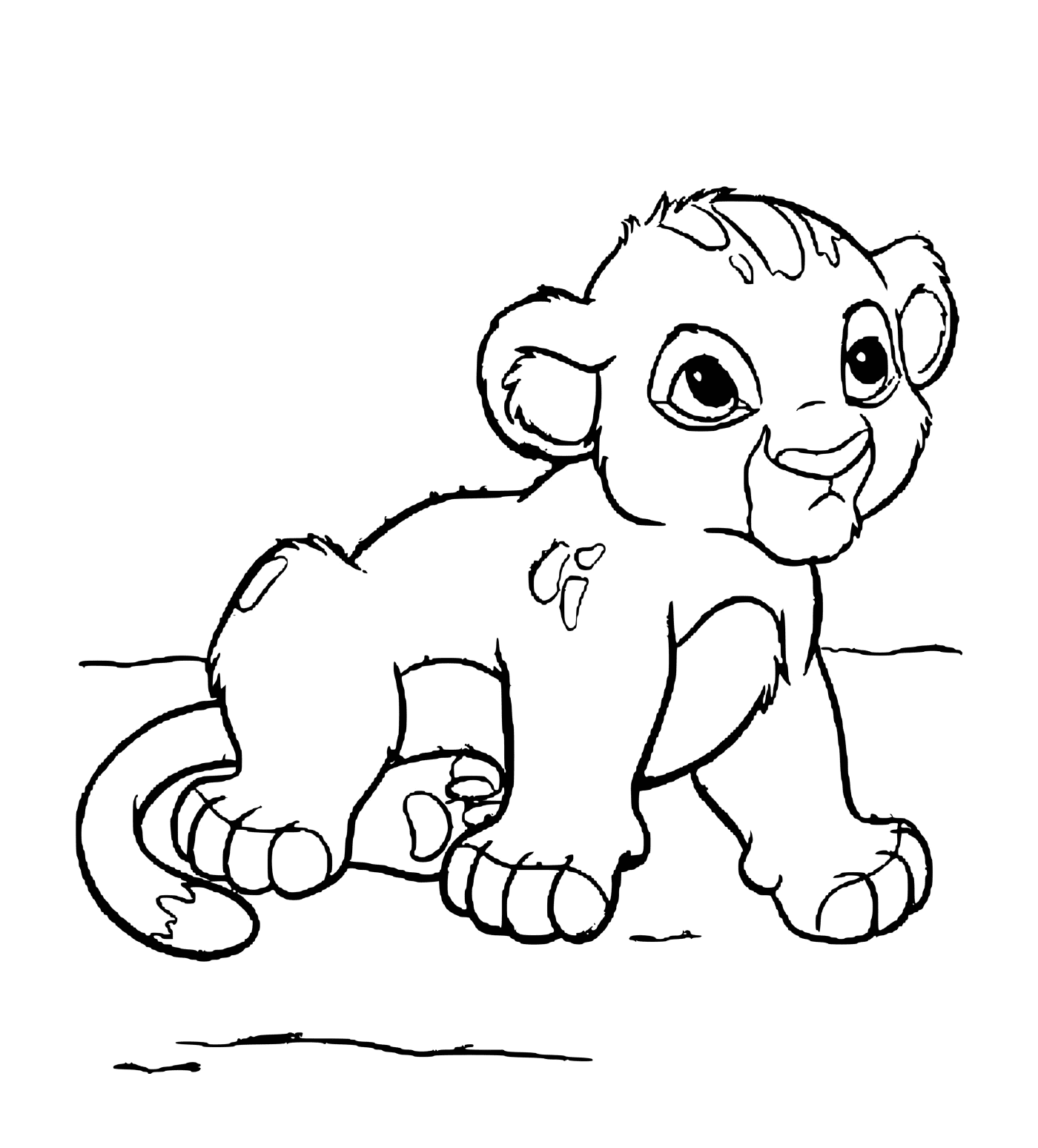  Ein junges Simba-Baby 