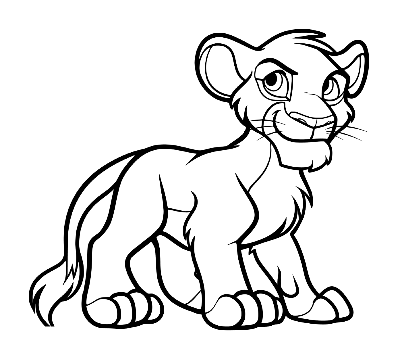  Simba, brave lion 