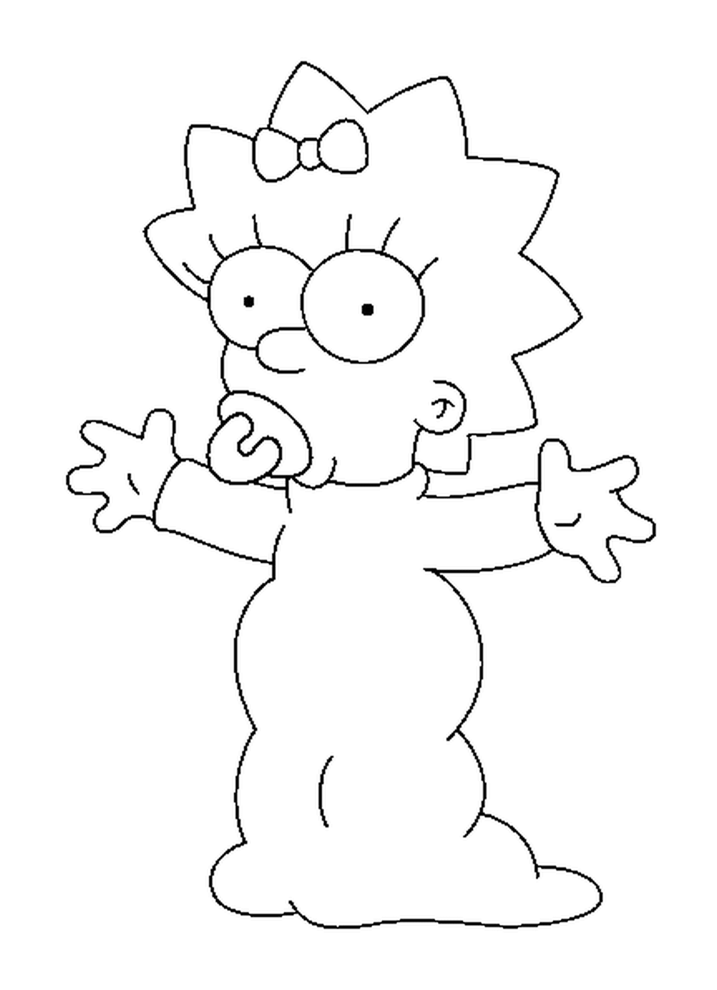  Maggie Simpson opens her arms 