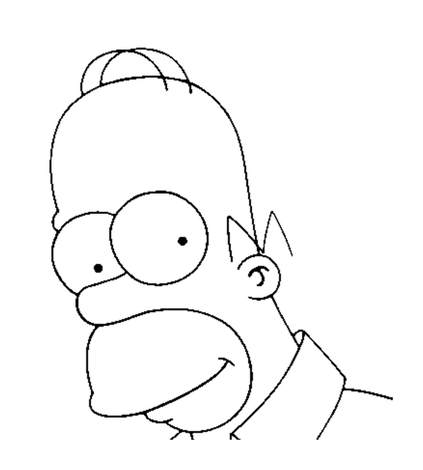  Gesicht von Homer Simpson 