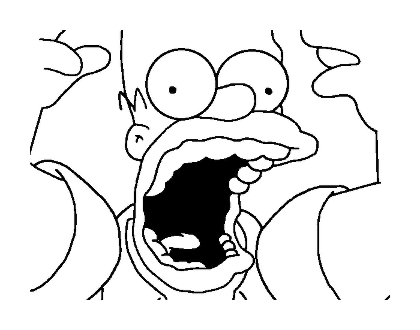  Homero Simpson grita de sorpresa 