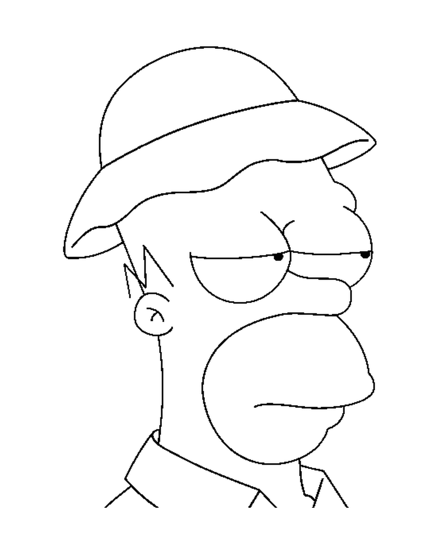  Homer Simpson in guard posture 
