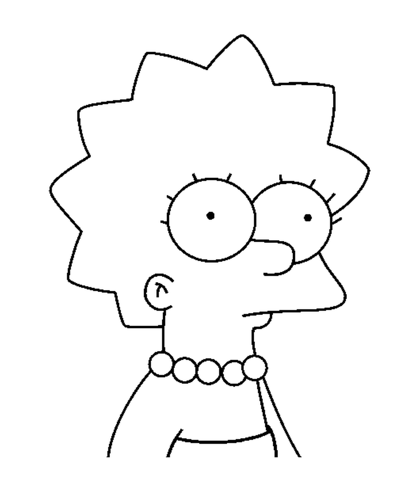  Lisa Simpson con perlas 