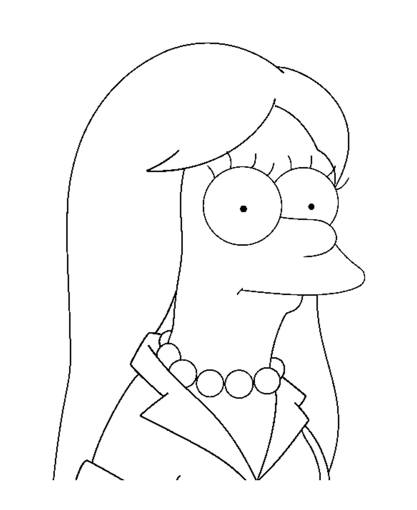  Мардж Симпсон плоские волосы 