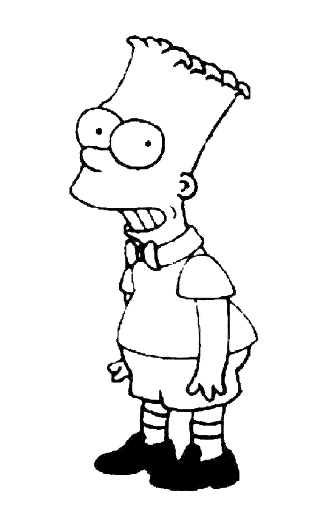  Bart como modelo de niño, personaje de los Simpson 