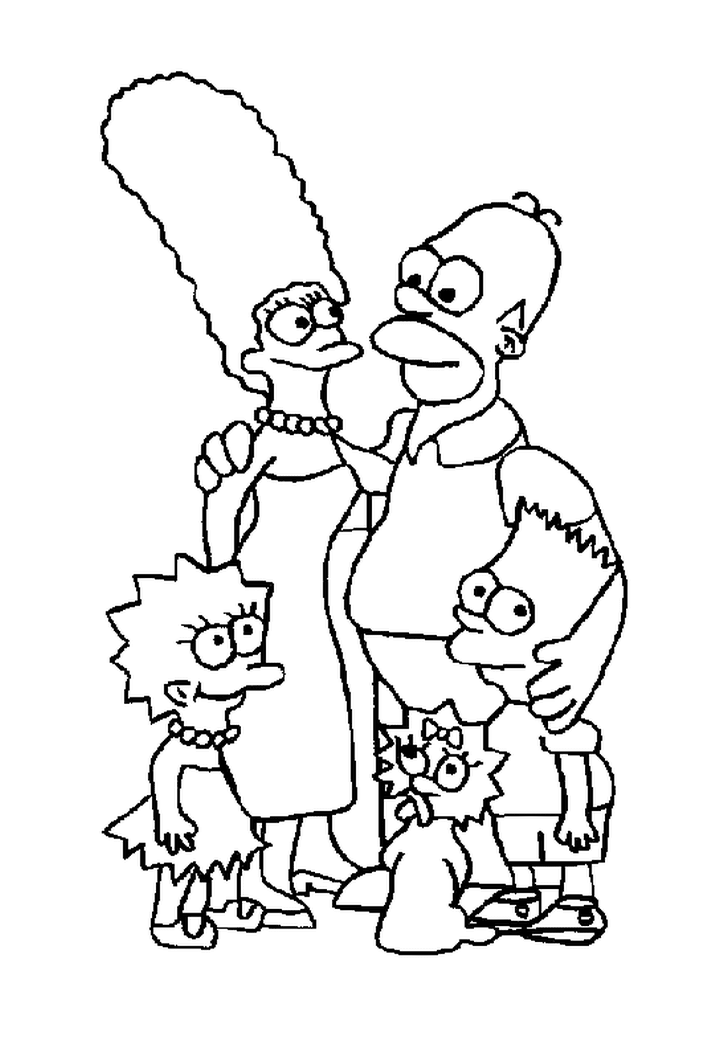  La familia Simpson está reunida 