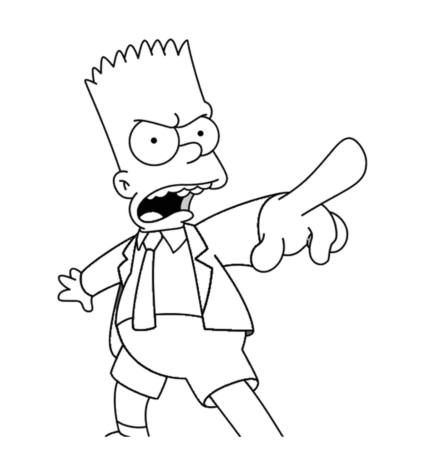  Bart e' arrabbiato con una cravatta 