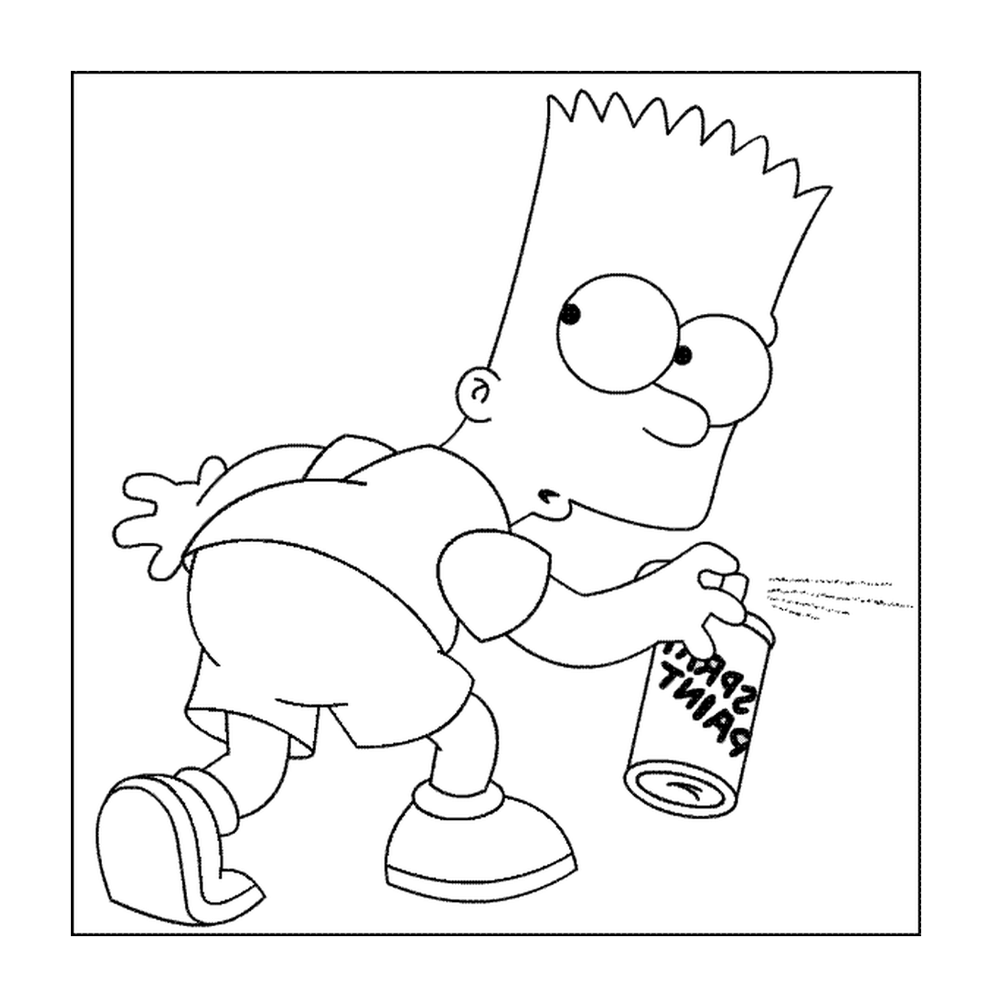  Bart fa un'etichetta 