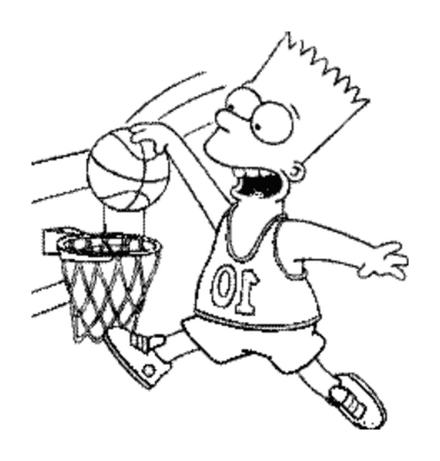  Bart juega al baloncesto 